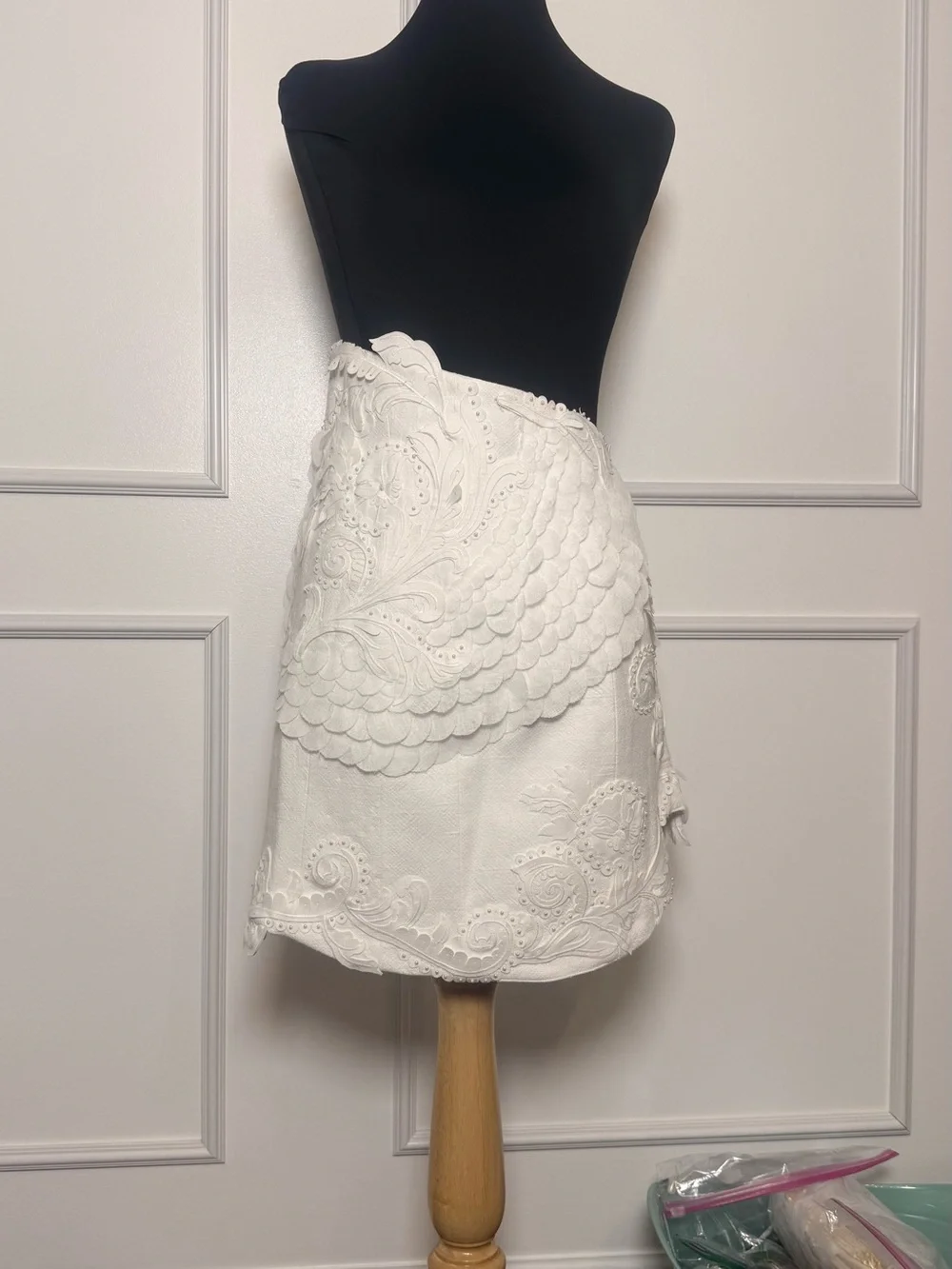 Zimmermann Tama Appliqué Filagree Mini Skirt size 2 Runway Collection Rare - Picture 6 of 15